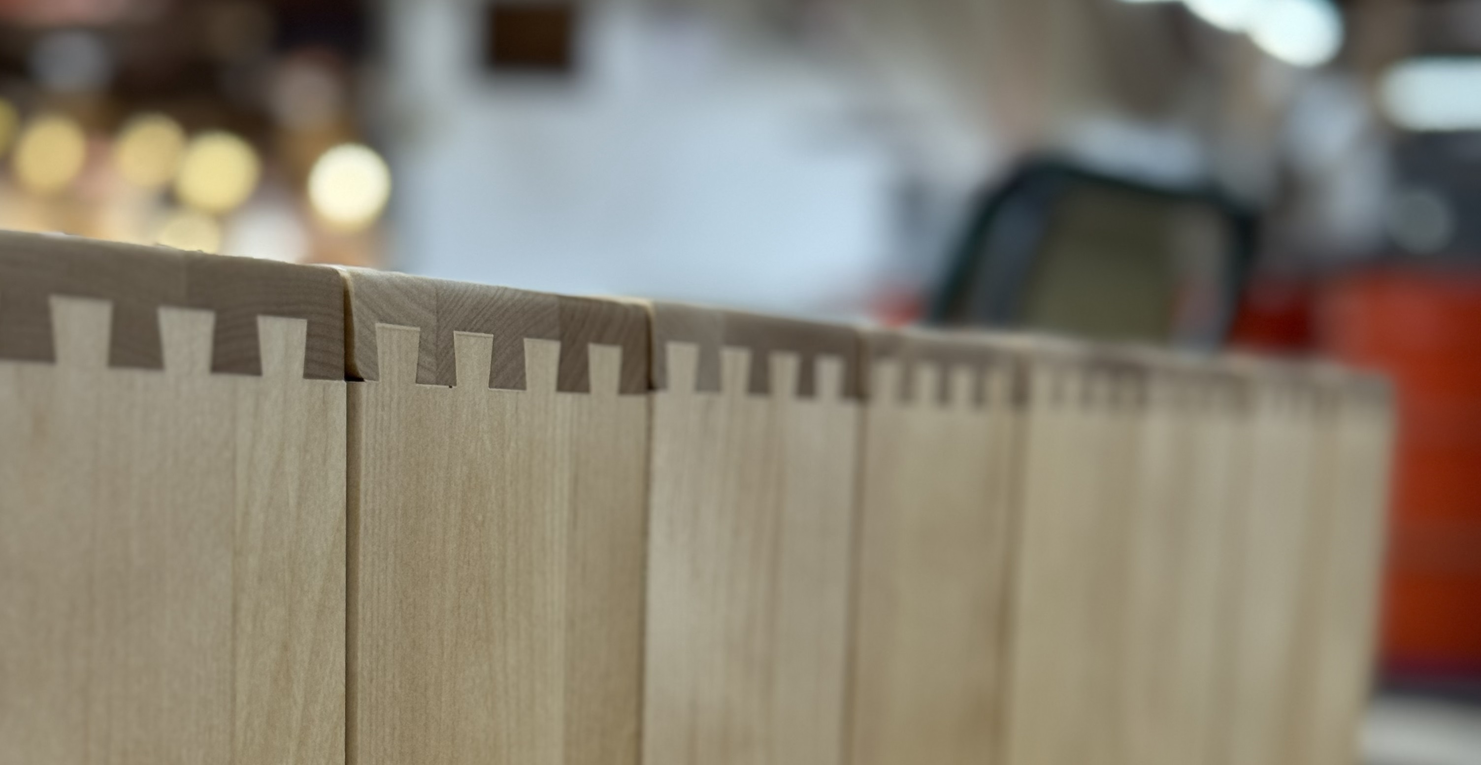 Clear maple dovetailed drawer boxes by Blue Mountain Design Bend Oregon